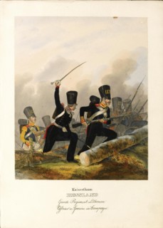 The Lithuanian Lifeguard Regiment, c.1838. Artist: Eckert, Heinrich Ambros (1807-1840)