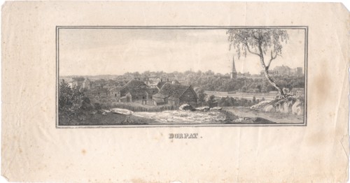View of Tartu, 1800. Artist: Anonymous