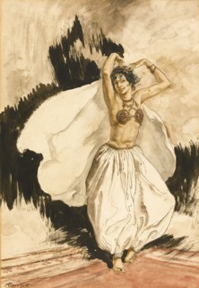 Anitra's Dance. Illustration for Peer Gynt by Henrik Ibsen. Artist: Rackham, Arthur (1867-1939)