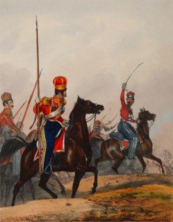 The Crimean Tatar Life Guard Squadron, 1840s. Artist: Eckert, Heinrich Ambros (1807-1840)