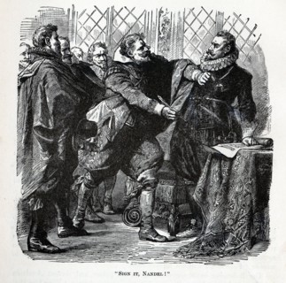 Sign it, Nandel!, 1882. Artist: Anonymous