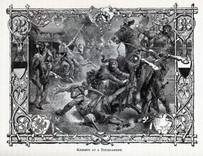 Knights at a Tournament, 1881. Artist: Vogel, Hermann (1854-1921)