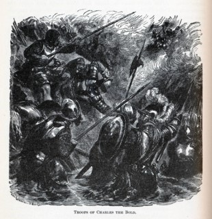 Troops of Charles the Bold, 1882. Artist: Brend'amour, Richard (1831-1915)