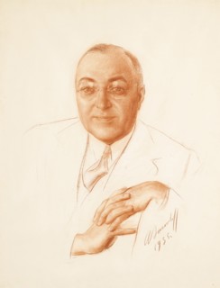 Portrait of Boris Alexandrovich Bakhmeteff (1880-1951), 1935. Artist: Yakovlev, Alexander Yevgenyevich (1887-1938)