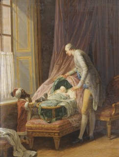 Louis Philippe Joseph d'Orléans (1747-1793), at the Cradle, 1774. Artist: Lépicié, Nicolas Bernard (1735-1784)