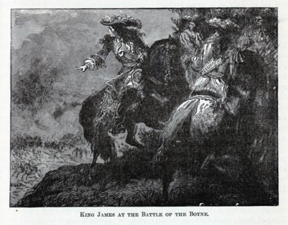 King James at the Battle of the Boyne, 1882. Artist: Anonymous