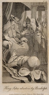 King John absolved by Pandulph (After Henry Fuseli), 1798. Artist: Blake, William (1757-1827)