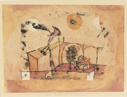 The Heroic Tenor As a Concert Singer, 1922. Artist: Klee, Paul (1879-1940)