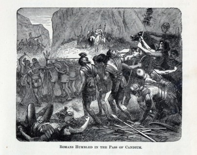 Romans Humbled in the Pass of Caudium, 1882. Artist: Anonymous