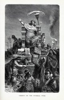 Croesus on the Funeral Pyre, 1882. Artist: Anonymous