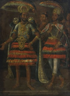 Portrait of Moctezuma and Cuauhtémoc, 17th century. Artist: Anonymous