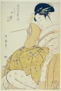 Komurasaki of the Tamaya, ca 1794. Artist: Utamaro, Kitagawa (1753-1806)