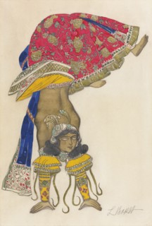 Costume design for the Ballet Blue God by R. Hahn, 1912. Artist: Bakst, Léon (1866-1924)
