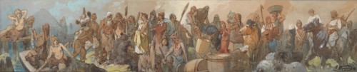 The History of Trade, 1898. Artist: Karasin, Nikolai Nikolayevich (1842-1908)