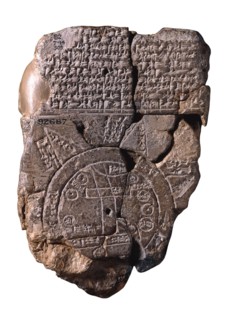 The Babylonian Map of the World, c. 510-c. 500 BC. Artist: Assyrian Art