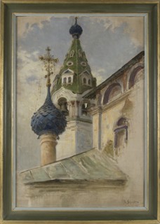 The Archangel Michael Church in Kostroma, 1910. Artist: Schmidt, Genrikh Genrikhovich (1861-1922)