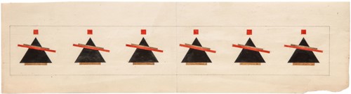 Sketch for a Suprematist Composition, 1922. Artist: Chashnik, Ilya Grigoryevich (1902-1929)