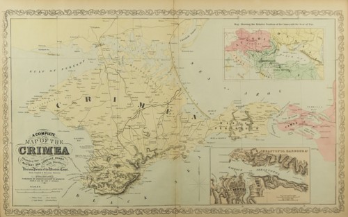 Map of the Crimea.  Artist: Anonymous master