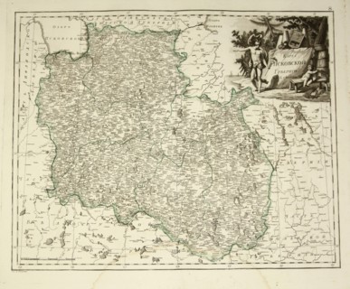 Map of Pskov Governorate, 1792.