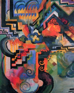 Colored Composition I (Hommage à Johann Sebastian Bach), 1912.