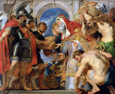 Abraham and Melchizedek, c. 1616-1618.
