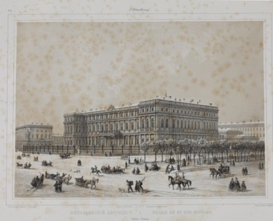 The Nicholas Palace in Saint Petersburg, 1840s.