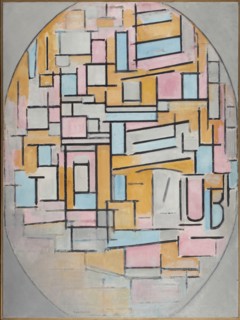 Composition in oval with color planes 2, 1914.