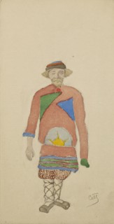 Costume design for the opera Snow Maiden by N, Rimsky-Korsakov, 1910s.