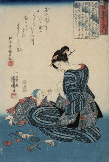 Mother with Baby, ca 1845.