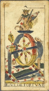La Roue de Fortune (Wheel of Fortune), Tarot card, Early 18th cen..