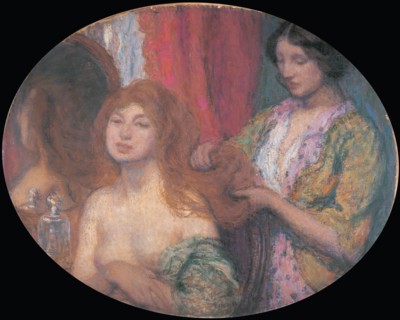 Combing the Hair, c. 1912.
