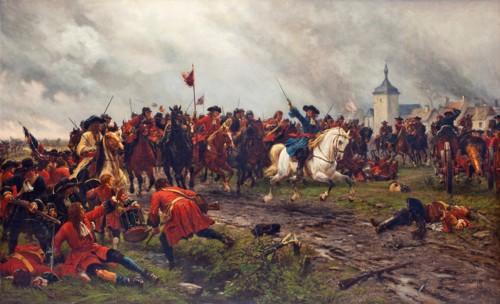 William III of England at the Battle of the Boyne.