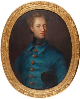 Portrait of the King Charles XII of Sweden (1682-1718).