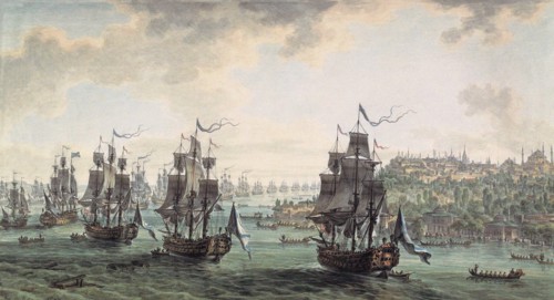 Russian squadron under the command of Ushakov passed the Bosporus, 1799.