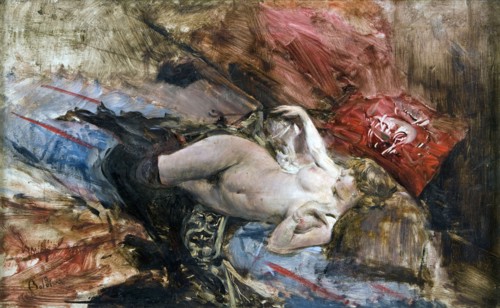 Nude with black stockings, 1884.