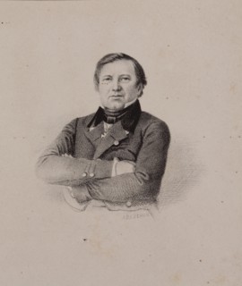 Portrait of the Philosopher Ivan Ivanovich Davydov (1794-1863), 1840s.