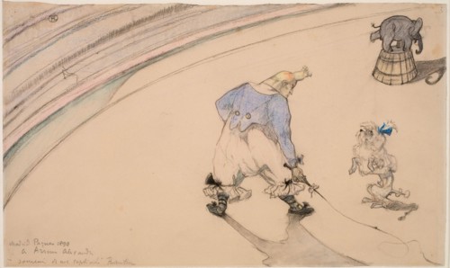 At the Circus: Clown Footit, 1899.