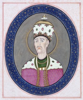 Portrait of Agha Mohammad Khan Qajar (1742-1797), Shah of Persia, c. 1840.