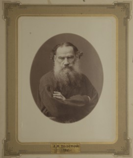 Portrait of the author Count Lev Nikolayevich Tolstoy (1828-1910).