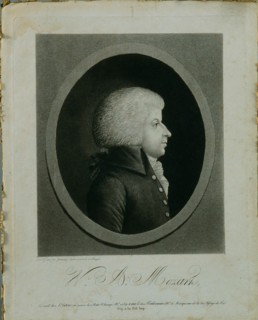 Portrait of the composer Wolfgang Amadeus Mozart (1756-1791).
