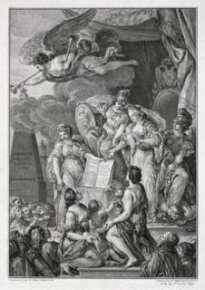 Allegory of the Empress Catherine II with the Text of Nakaz (Instructions).