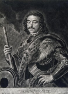 Portrait of Emperor Peter I the Great (1672-1725).