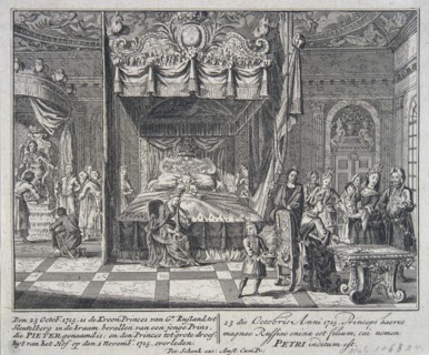 The Birth of Tsarevich Pyotr Alexeyevich.