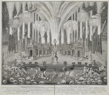 Fireworks on the Occasion of the Wedding of Grand Duke Pyotr Fyodorovitch and Grand Duchess Catherin