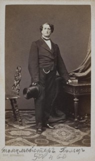 Portrait of Ballet dancer Nikolai Osipovich Goltz (1800-1880).