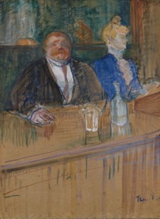 At the Cafe. The Customer and the Anemic Cashier. (Au café: le patron et la caissière chlorotique).