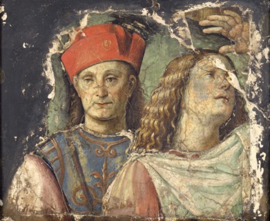 Two male heads.