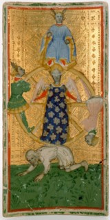 Wheel Of Fortune. Tarot card.