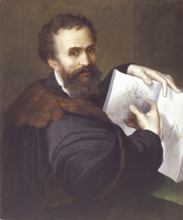 Portrait of Michelangelo Buonarroti.
