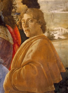 The Adoration of the Magi. Detail: Self-portrait.